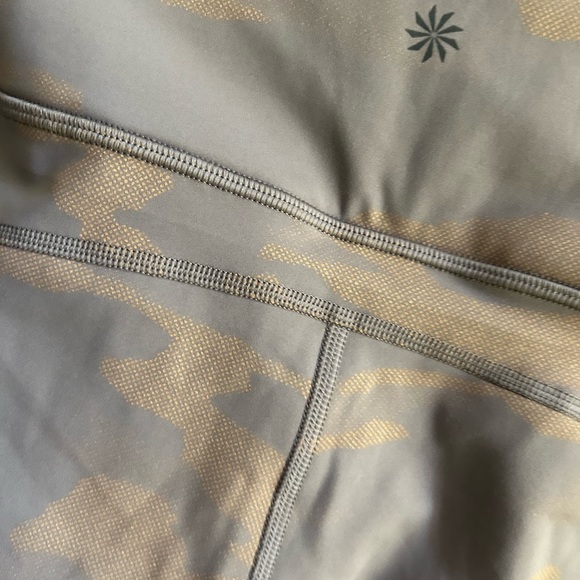 New Athleta Rainier Reflective Tights Leggings Neutral Print SZ 3X - Picture 5 of 8